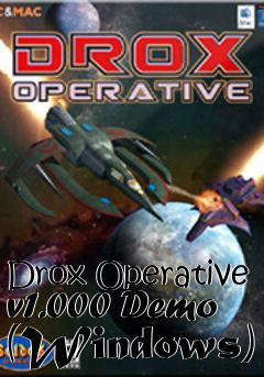 Box art for Drox Operative v1.000 Demo (Windows)