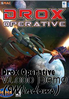 Box art for Drox Operative v1.000 Demo (Windows)