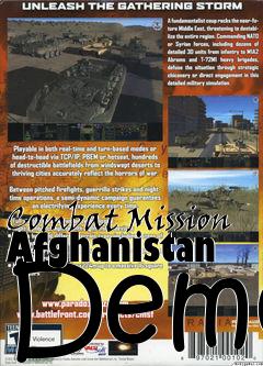 Box art for Combat Mission Afghanistan Demo