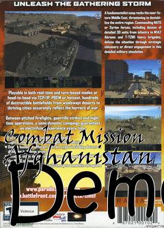 Box art for Combat Mission Afghanistan Demo