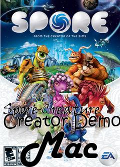 Box art for Spore Creature Creator Demo - Mac