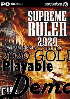 Box art for Supreme Ruler 2020 GOLD Playable Demo