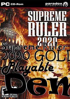 Box art for Supreme Ruler 2020 GOLD Playable Demo