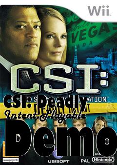 Box art for CSI: Deadly Intent Playable Demo
