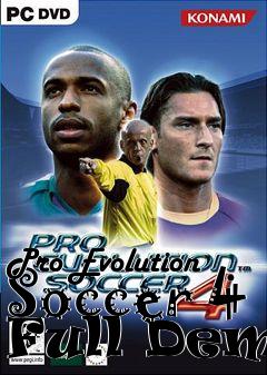 Box art for Pro Evolution Soccer 4 Full Demo