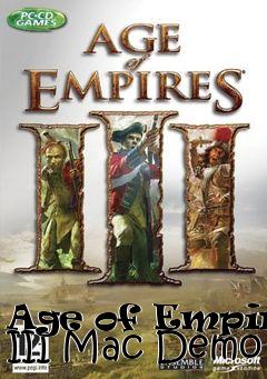 Box art for Age of Empires III Mac Demo