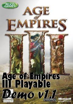 Box art for Age of Empires III Playable Demo v1.1