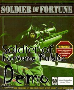 Box art for Soldier of Fortune Public Demo