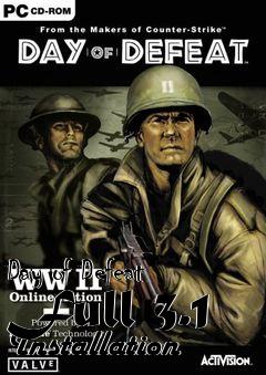 Box art for Day of Defeat Full 3.1 Installation