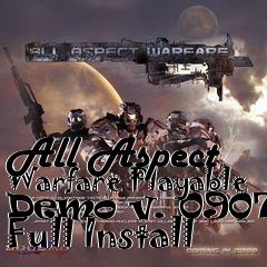 Box art for All Aspect Warfare Playable Demo v. 090710 Full Install
