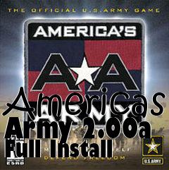Box art for Americas Army 2.00a Full Install