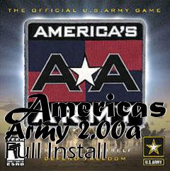 Box art for Americas Army 2.00a Full Install