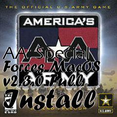 Box art for AA: Special Forces MacOS v2.3.0 Full Install