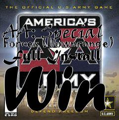 Box art for AA: Special Forces (Downrange) Full Install Win