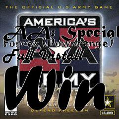 Box art for AA: Special Forces (Downrange) Full Install Win