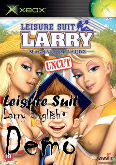 Box art for Leisure Suit Larry English Demo