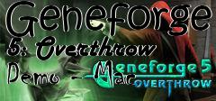Box art for Geneforge 5: Overthrow Demo - Mac