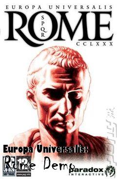 Box art for Europa Universalis: Rome Demo