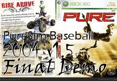 Box art for PureSim Baseball 2004 v1.5 Final Demo