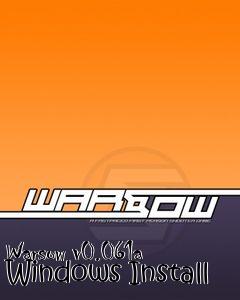 Box art for Warsow v0.061a Windows Install