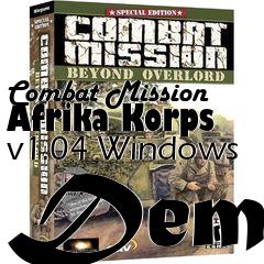 Box art for Combat Mission Afrika Korps v1.04 Windows Demo