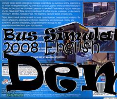 Box art for Bus Simulator 2008 English Demo