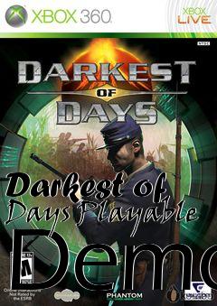 Box art for Darkest of Days Playable Demo