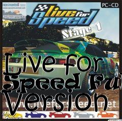 Box art for Live for Speed Full Version