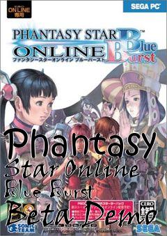 Box art for Phantasy Star Online Blue Burst Beta Demo