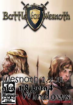 Box art for Wesnoth 1.7.11 aka 1.8-beta4 for Windows