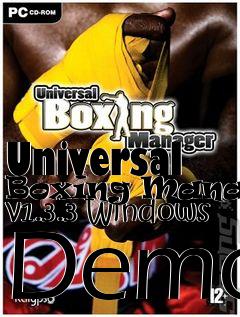 Box art for Universal Boxing Manager v1.3.3 Windows Demo