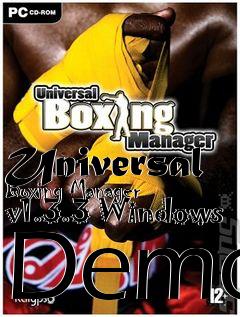 Box art for Universal Boxing Manager v1.3.3 Windows Demo