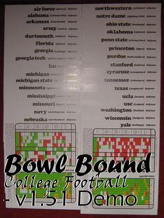 Box art for Bowl Bound College Football - v1.51 Demo