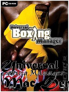 Box art for Universal Boxing Manager Mac Demo