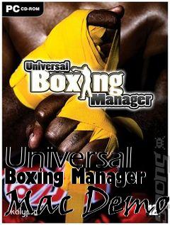 Box art for Universal Boxing Manager Mac Demo