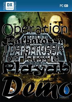 Box art for Operation Barbarossa The Struggle for Russia Playable Demo