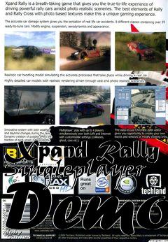 Box art for Xpand Rally Singleplayer Demo