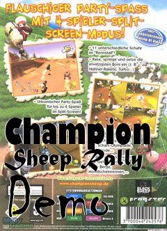Box art for Champion Sheep Rally Demo