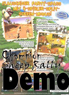 Box art for Champion Sheep Rally Demo