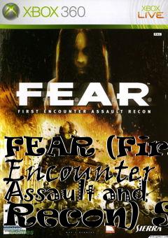 Box art for FEAR (First Encounter Assault and Recon) SP