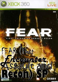 Box art for FEAR (First Encounter Assault and Recon) SP