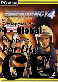 Box art for Emergency 4 - Global Fighters For Life GER