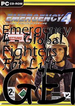 Box art for Emergency 4 - Global Fighters For Life GER