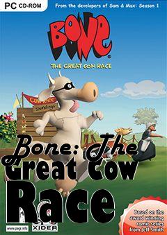 Box art for Bone: The Great Cow Race 