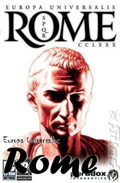 Box art for Europa Universalis: Rome 