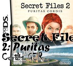 Box art for Secret Files 2: Puritas Cordis GER