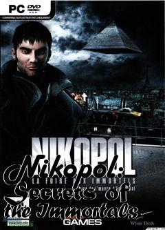 Box art for Nikopol: Secrets of the Immortals 