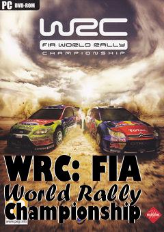 Box art for WRC: FIA World Rally Championship 