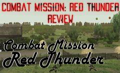 Box art for Combat Mission Red Thunder 