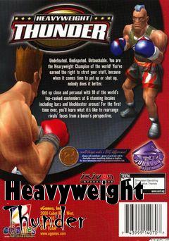 Box art for Heavyweight Thunder 